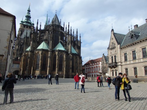 Selfie-stickers in Prague