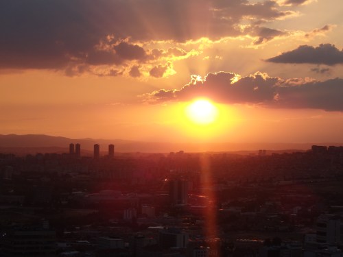 Sunset over Ankara