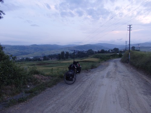 Cycling into Samsun at dusk