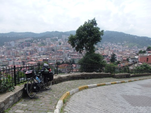 Climbing up to Giresun Castle