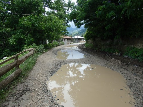 Poor road conditions towards Khulo