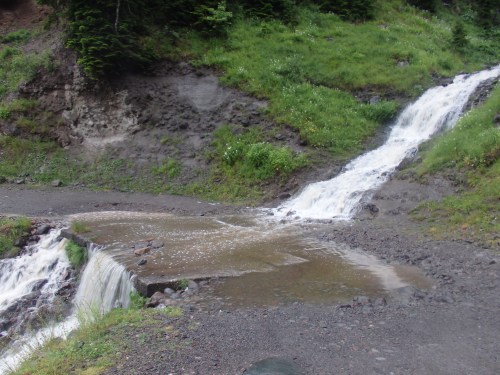 Cycling down the mountain