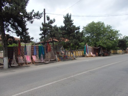 Hammock and chair road-side stall