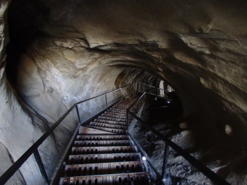 Secret tunnel to the river