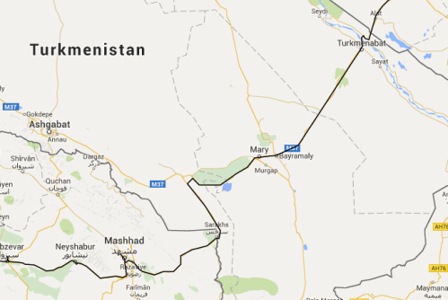 Turkmenistan route